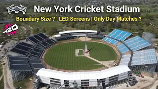 New York Cricket Stadium Boundary Size ? | Modular Stadium In Nassau County Remaining Work Updates