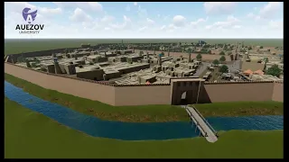 Компьютерная реконструкция средневекового городища Отырар в Южном Казахстане