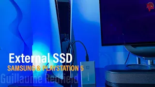 Installing Samsung T7 2TB External Portable Drive in PS5