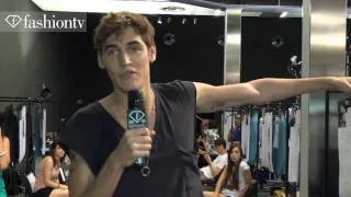 Z Zegna Backstage ft Model Thomas - Milan Men's Fashion Week Spring 2012 | FashionTV - FTV.com