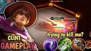 22 Kills !! MVP Clint Insane Damage Build - Clint Best Build 2024 - Mobile Legends