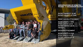 A Fully Electric Hydraulic Excavator From Komatsu Was Presented To Us By Mr. Jordan At Bauma - 4k