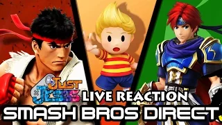 JustJesss Reacts Live: Ryu, Roy, AND Lucas Are Ready To Go! - June Super Smash Direct Highlights