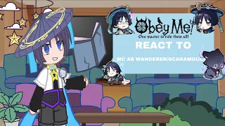 Obey me react to M!mc as wanderer/Scaramouche |1/4|