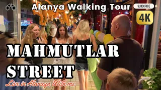 Alanya - Walking in Alanya - Mahmutlar at night - Alanya 2023