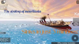 The sinking of mauritania