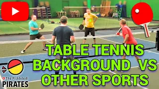 This is What Table Tennis Players playing Pickleball look like