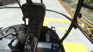 Zermatt, Starting up in front of the Matterhorn, Mountain-Rescue with the SA316B - Alouette III