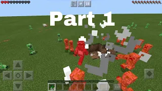 Part 1 of Social media portrayed as Minecraft