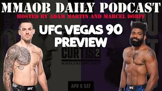 UFC Vegas 90: Allen vs. Curtis 2 Preview MMAOB Daily Podcast For April 1st