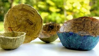 How to Make Paper Mache Bowls/Restoration Hardware DIY