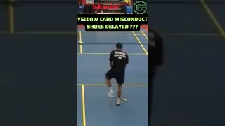 YELLOW CARD MISCONDUCT SHOES DELAYED ??? Iskandar Badminton Skill Mania Video Player World Match