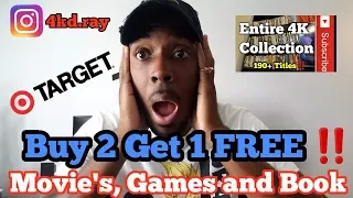 Target Buy 2 get 1 FREE‼4K Blu-ray,  Blu-ray, DVD, Games and Books