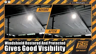Car Windshield Restoration and Coating gives Good Visibility