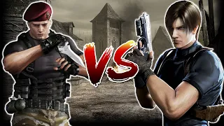 Resident Evil 4 Leon Knife vs Krauser (No Damage)