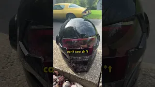 I bought an Iron Man Motorcycle Helmet