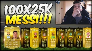 FIFA 15 - 100x 25K PACKS - MY BEST FIFA 15 PACK OPENING!? Ft. MESSI, NEYMAR & 4 INFORMS!!!