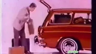 classic VW Squareback commercial with an extra trunk