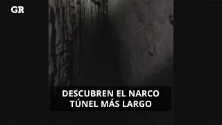 Encuentran el Narco Túnel más largo