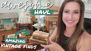 Amazing Unique Estate Sale Finds & Haul • Everything was so cheap • thrifting home decor for resale