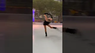 “Rain was a paid actor” 🌧️✨#iceskating #foryou #trending #figureskater  🎥TikTok jetlaggedlovers