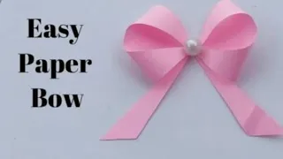 How to make a paper Bow ribbon | Origami Bow ribbons making | Christmas decoration ideas