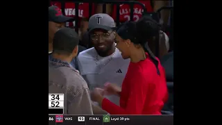 Bam Adebayo, Spida, Grant Williams and Torrey Craig pulled up to watch A'Ja Wilson and the Aces 🤝
