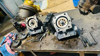 #Rexroth A4VG71 #axial piston pump dismantling for #restoration #ajax fiori Argo 4000