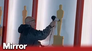 Oscars 2023: Behind the scenes at red carpet preparations