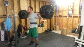 Jamess Bailey back squat 345lbs for 5