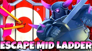 ESCAPING MID LADDER WITH PEKKA BRIDGE SPAM CLASH ROYALE