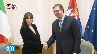 Kurir TV: Evo kako je izgledao susret premijera Vučića i Monike Beluči!