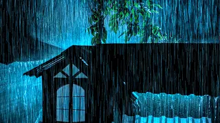 Heavy Rain Sounds | Relaxing Rain, Thunder & Lightning Ambience for Sleep | Sleep for Stress Relief.