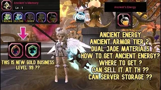 Ancient Energy Ancient Armor Tier 2 Dual Jade Materials : Can Sell at TH ? Can Server Storage ?