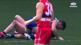 Round 21, 2014 - Brent Harvey charged with misconduct against Liam Picken