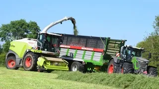 Ensilage d'herbes - Fendt 724,  936, 2x 942 - Claas jaguar 980 - Steyns