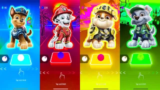 Super Paw Patrol Team Chase - Rocky - Rubble - Marshall | Tiles Hop EDM Rush