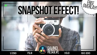 Photo Snapshot Effect from Video in Davinci Resolve - 5 Minute Friday #59