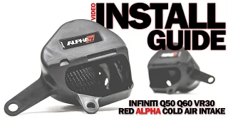 AMS Red Alpha VR30 Intake Install Video | Infiniti Q50/Q60