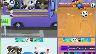 MY TALKING TOM FRIENDS PLAY FOOTBALL AND TRAVEL