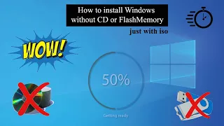 How to install New windows 11 without Flash Memory or CD