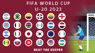World Cup Argentina 2023 U 20 Beat the Keeper  Zoe Marble Race