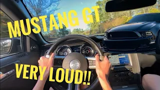 2013 Mustang GT straight piped **POV DRIVE**