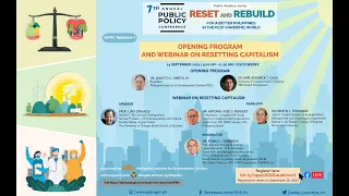 Opening Program and Annual Public Policy Conference Webinar 1: Resetting Capitalism