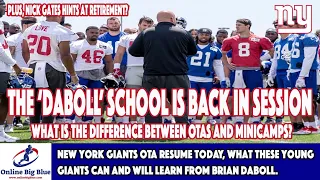 New York Giants OTA resume today, What these young Giants can and will learn from Brian Daboll.