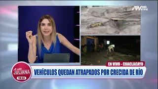 Vehículos quedan atrapados tras desbordes en Chaclacayo