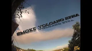 SMOKE EXPLOSION from VOLCANO ETNA ( Timelapse ) 24.12.2018