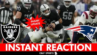 Raiders vs. Patriots INSTANT Post-Game Reaction, Jimmy Garoppolo Injury News, Boxscore | NFL Week 6