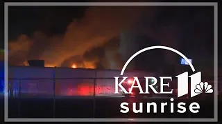 Massive flames engulf former Kmart in south Minneapolis