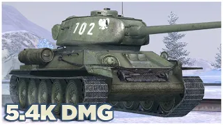 T-34-85 Rudy • 5.4К УРОНА • 6 ФРАГОВ • WoT Blitz